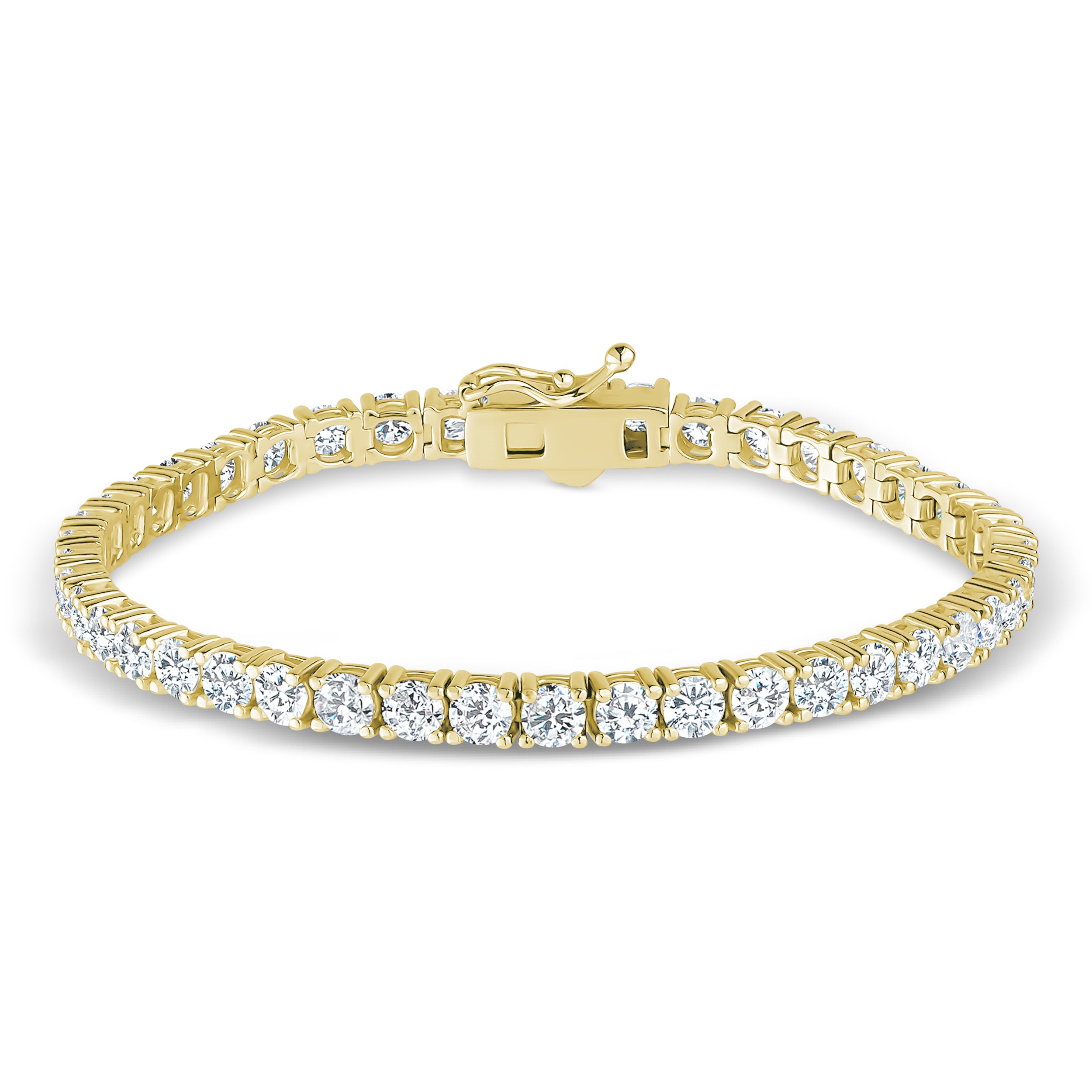 BRACELET RIVIÈRE 3MM PLAQUÉ OR BLANC