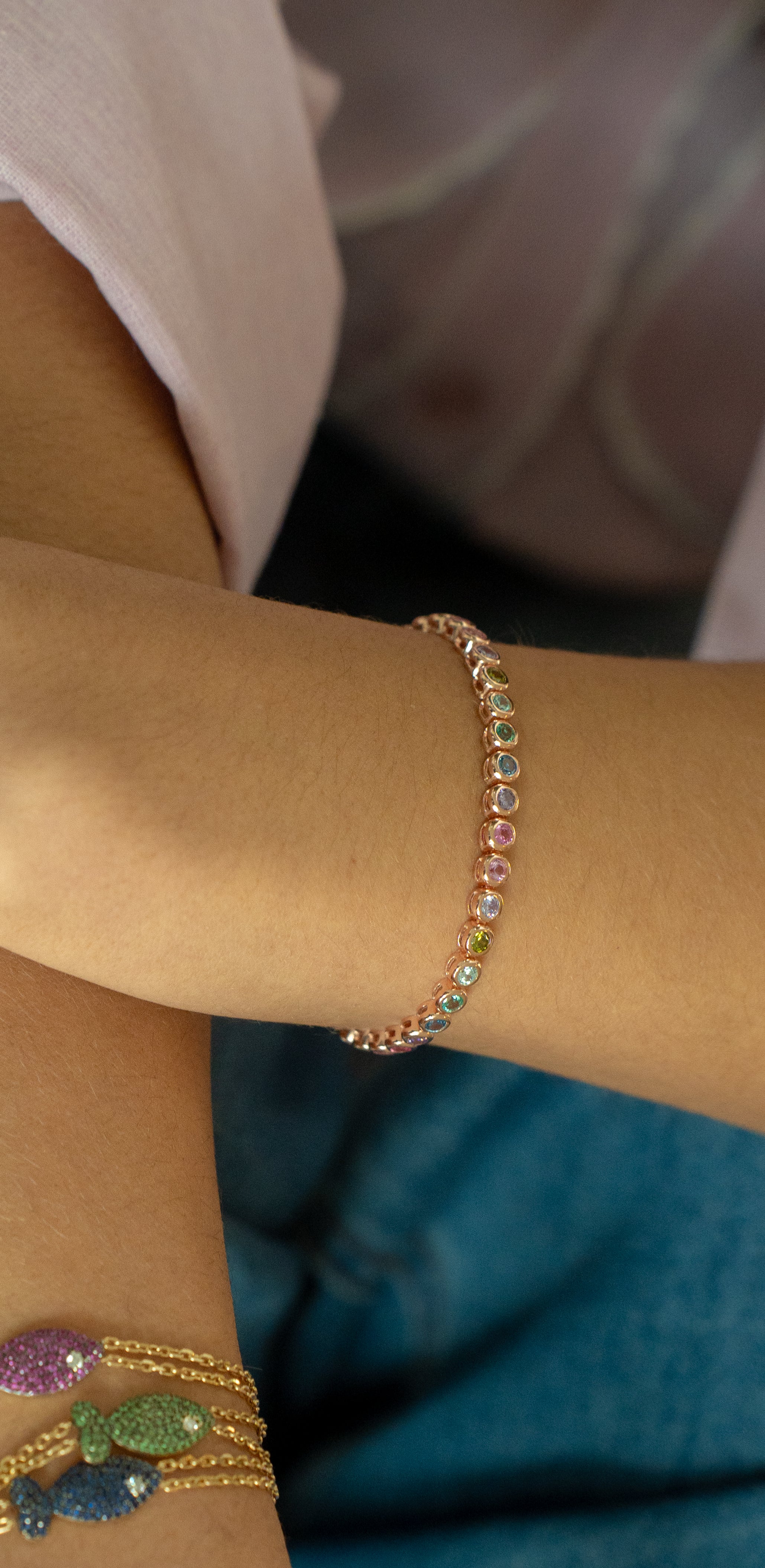 BRACELET RIVIÈRE RAINBOW