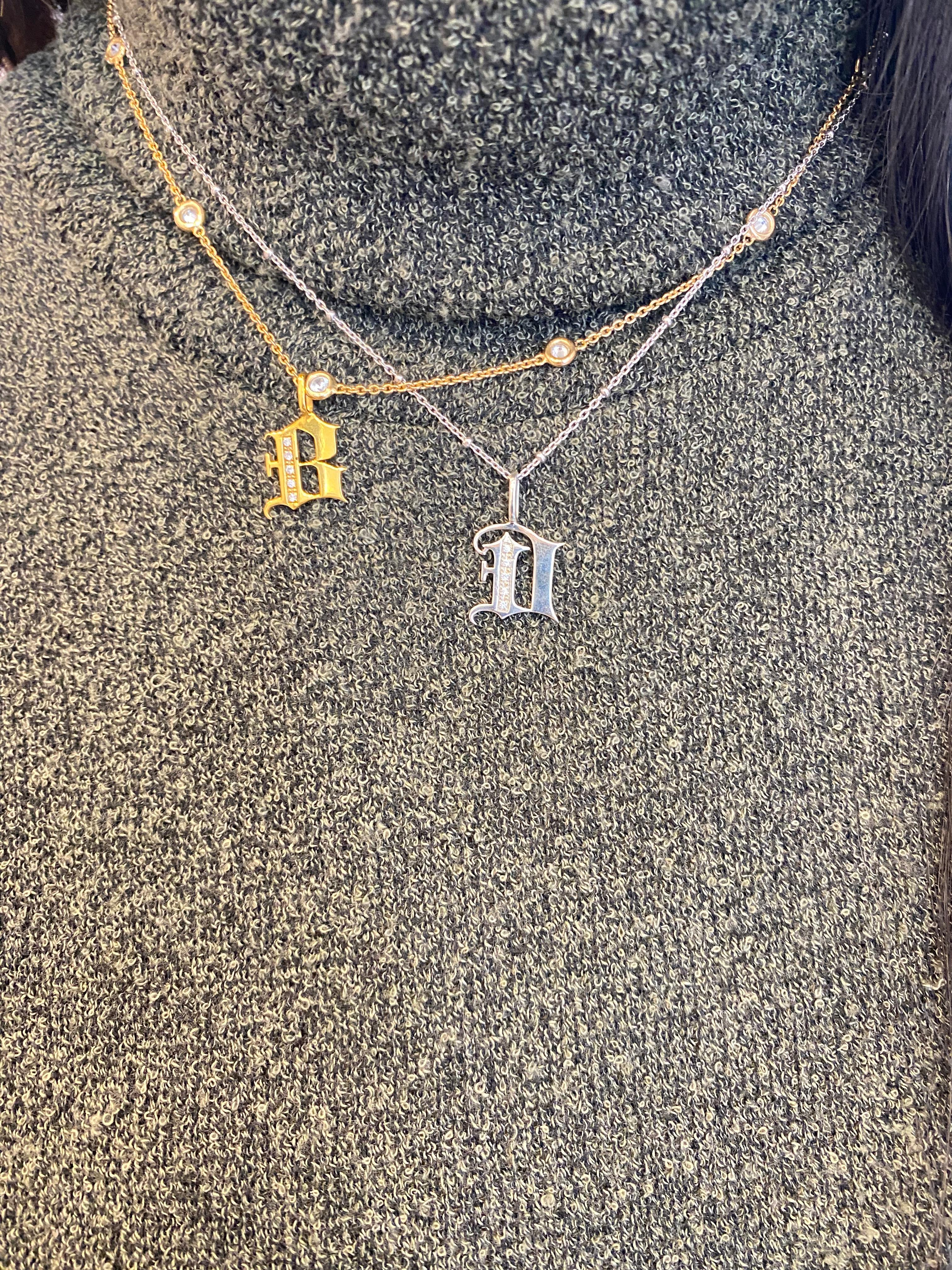 LETTRE GOTHIQUE EN ARGENT 925