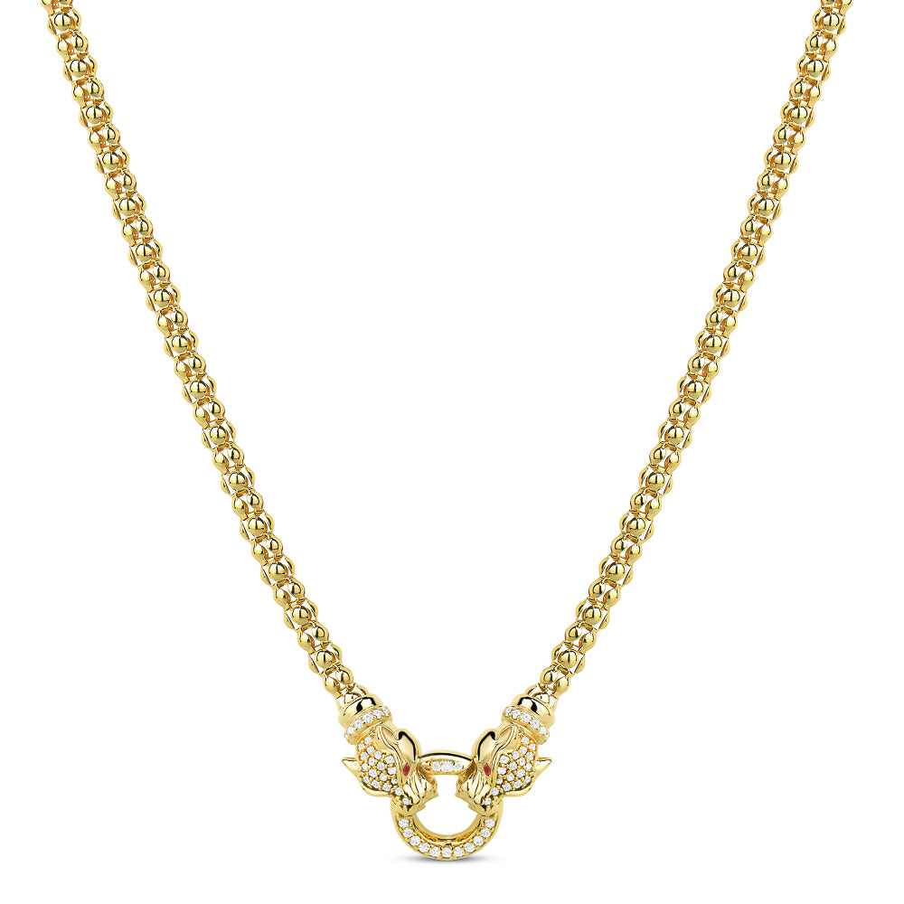 COLLIER DOUBLE PETIT TIGRE