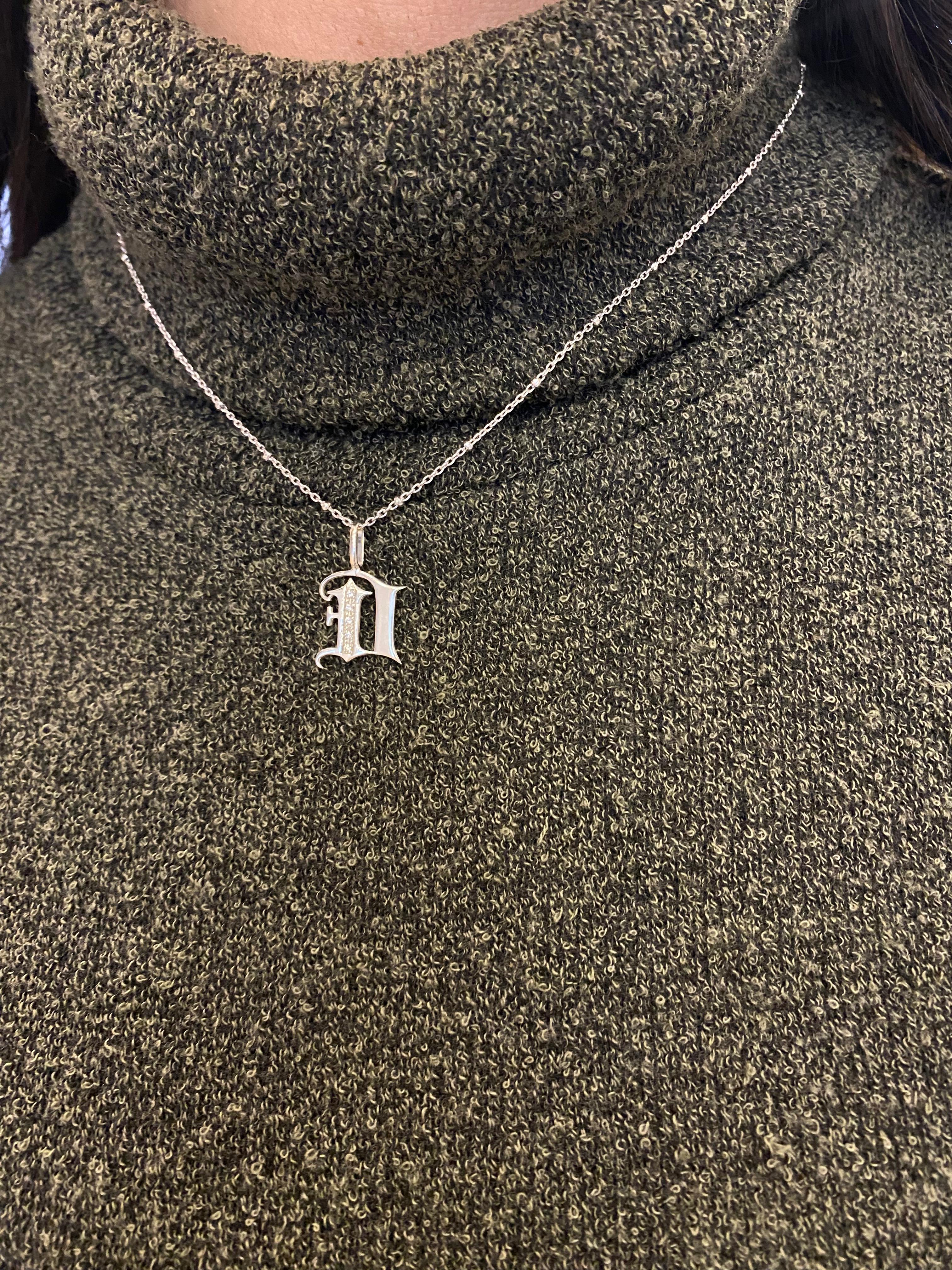 LETTRE GOTHIQUE EN ARGENT 925