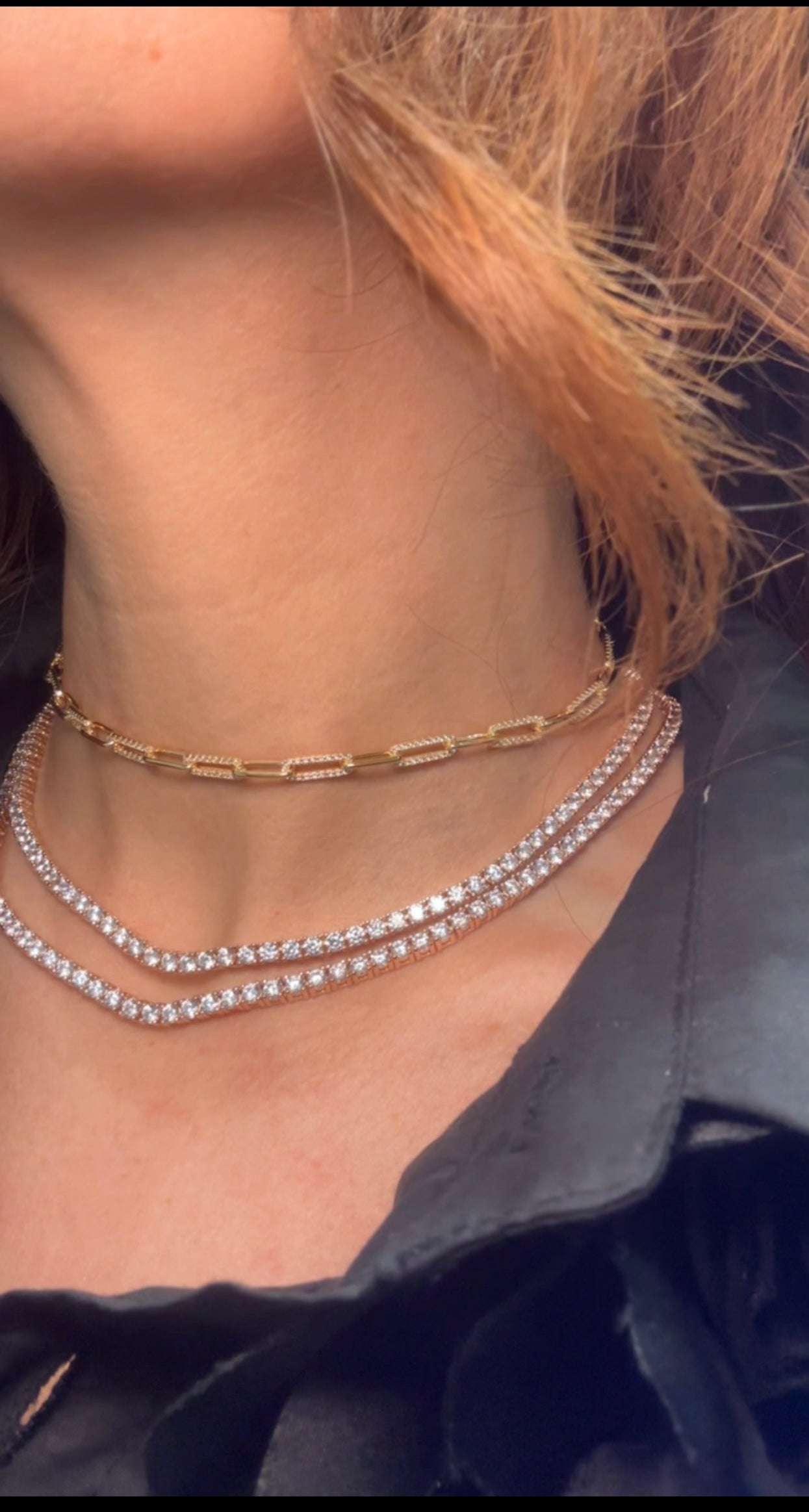 COLLIER CHAINE ET DIAMANT INFINI