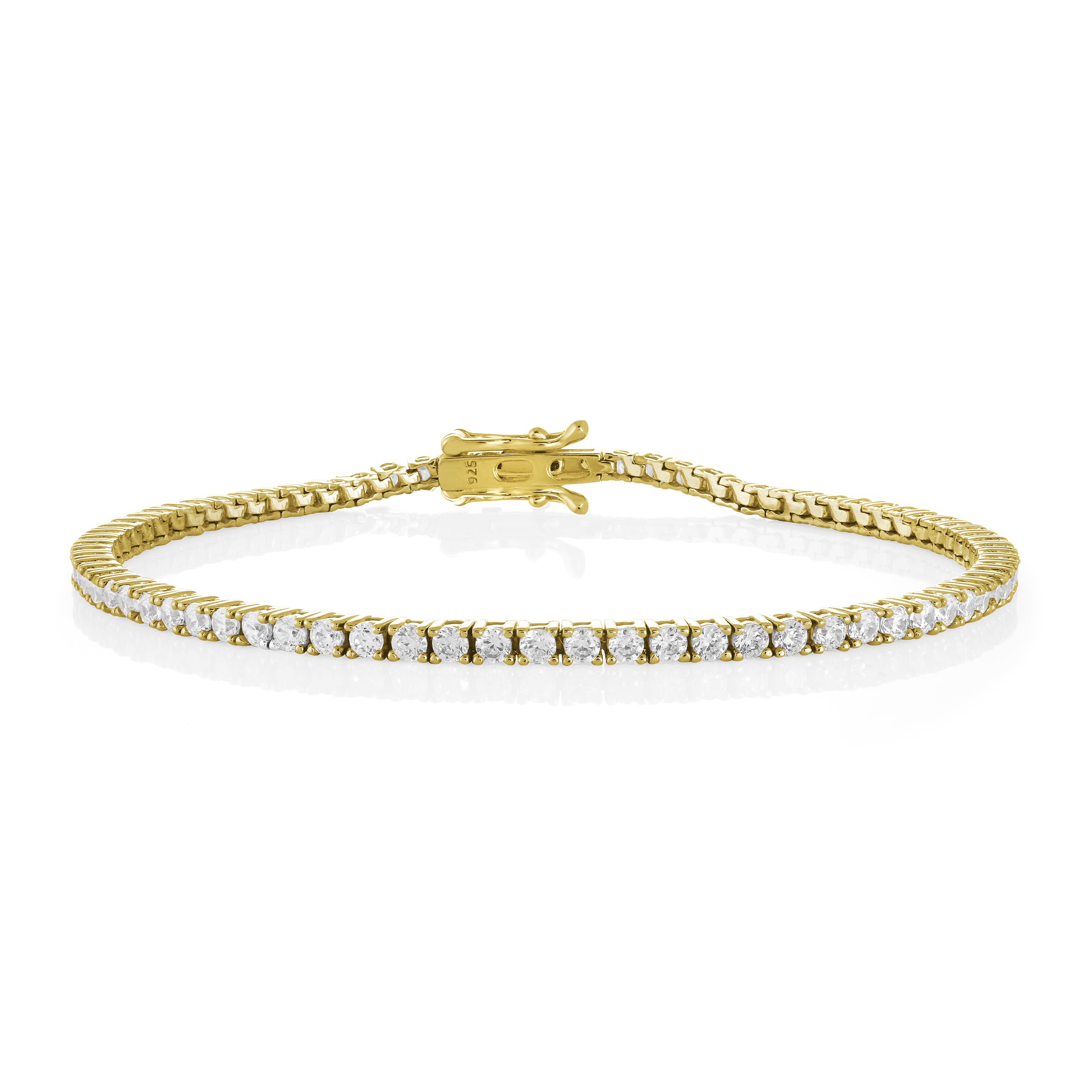 BRACELET RIVIÈRE FINE 2MM ROSE