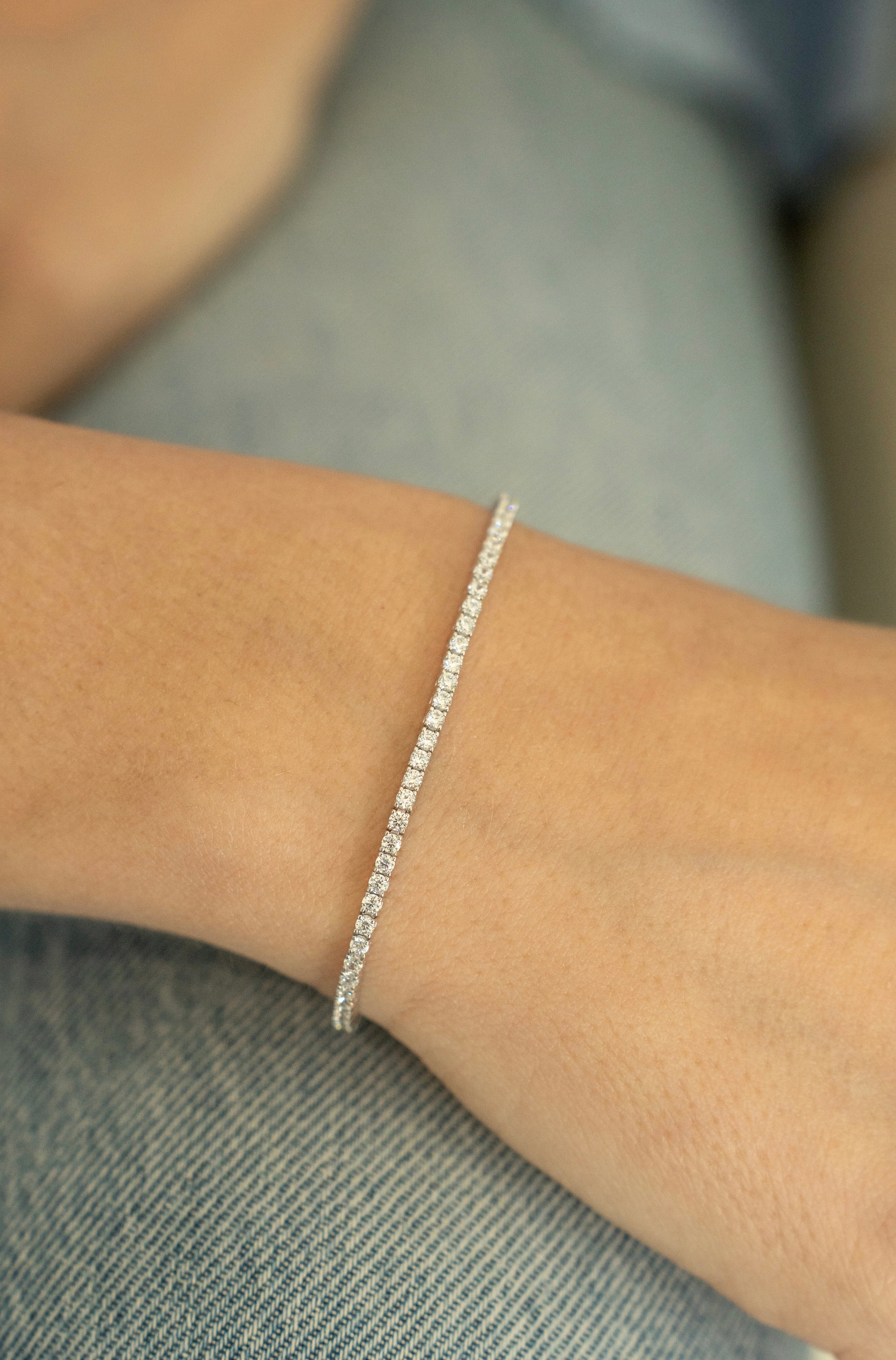 BRACELET RIVIÈRE FINE 2MM JAUNE