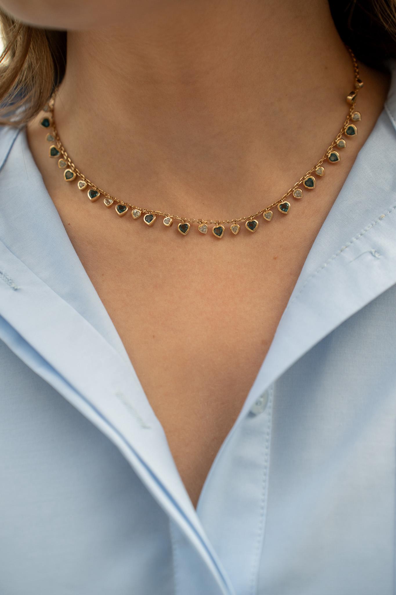 COLLIER MULTI CŒUR TOPAZ