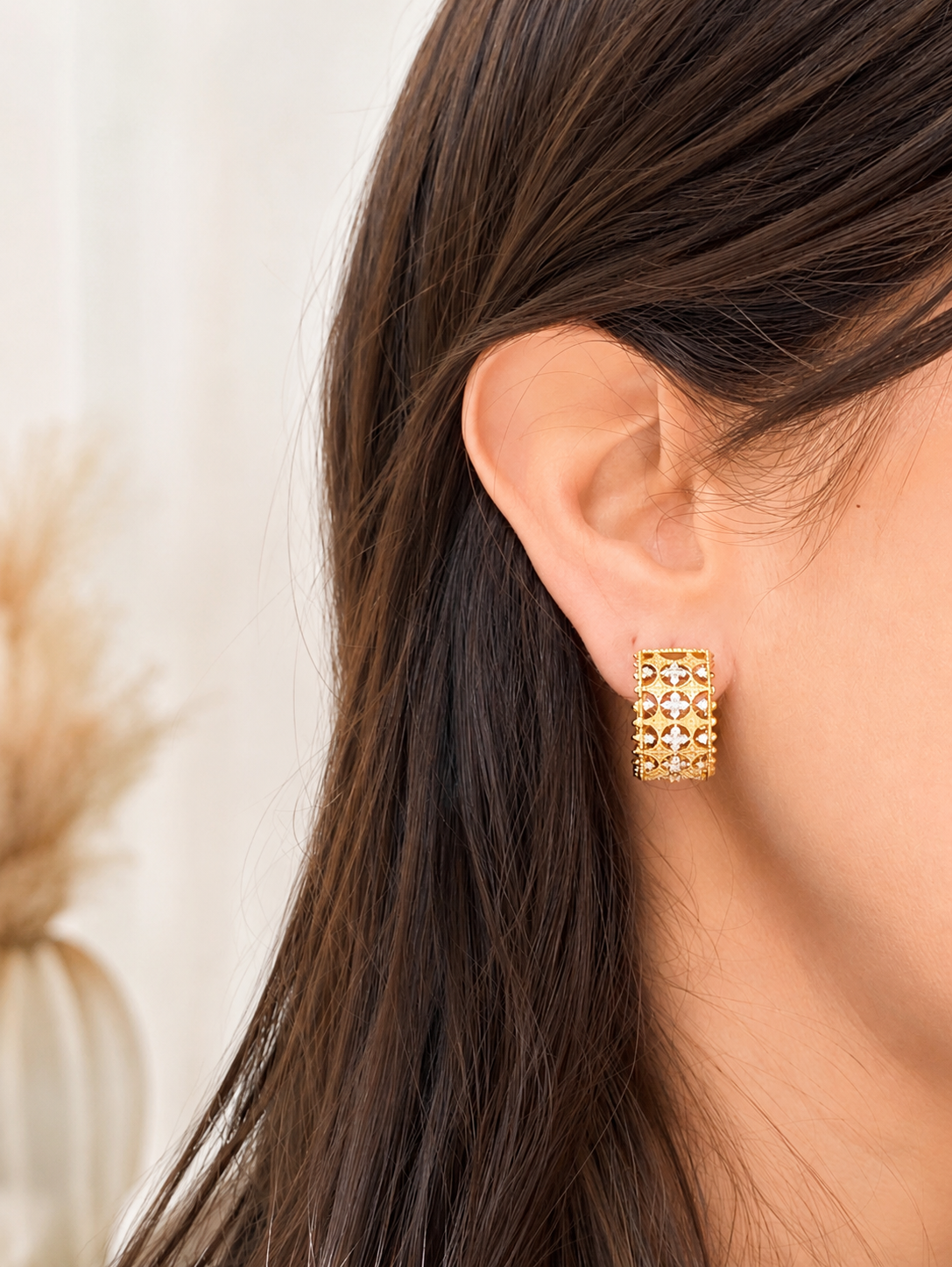 Boucle d’oreille dentelle