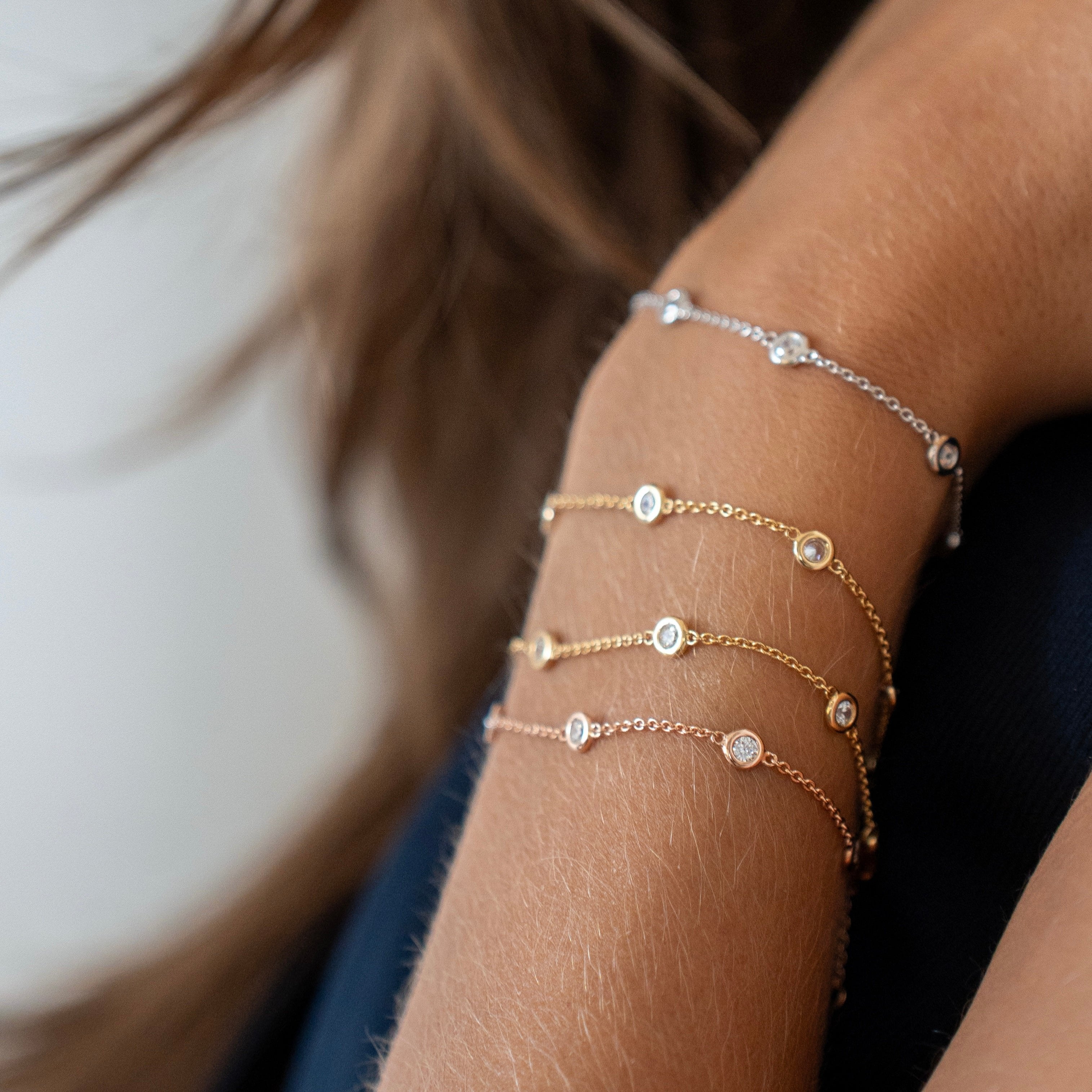 BRACELET SAUTOIR BLANC