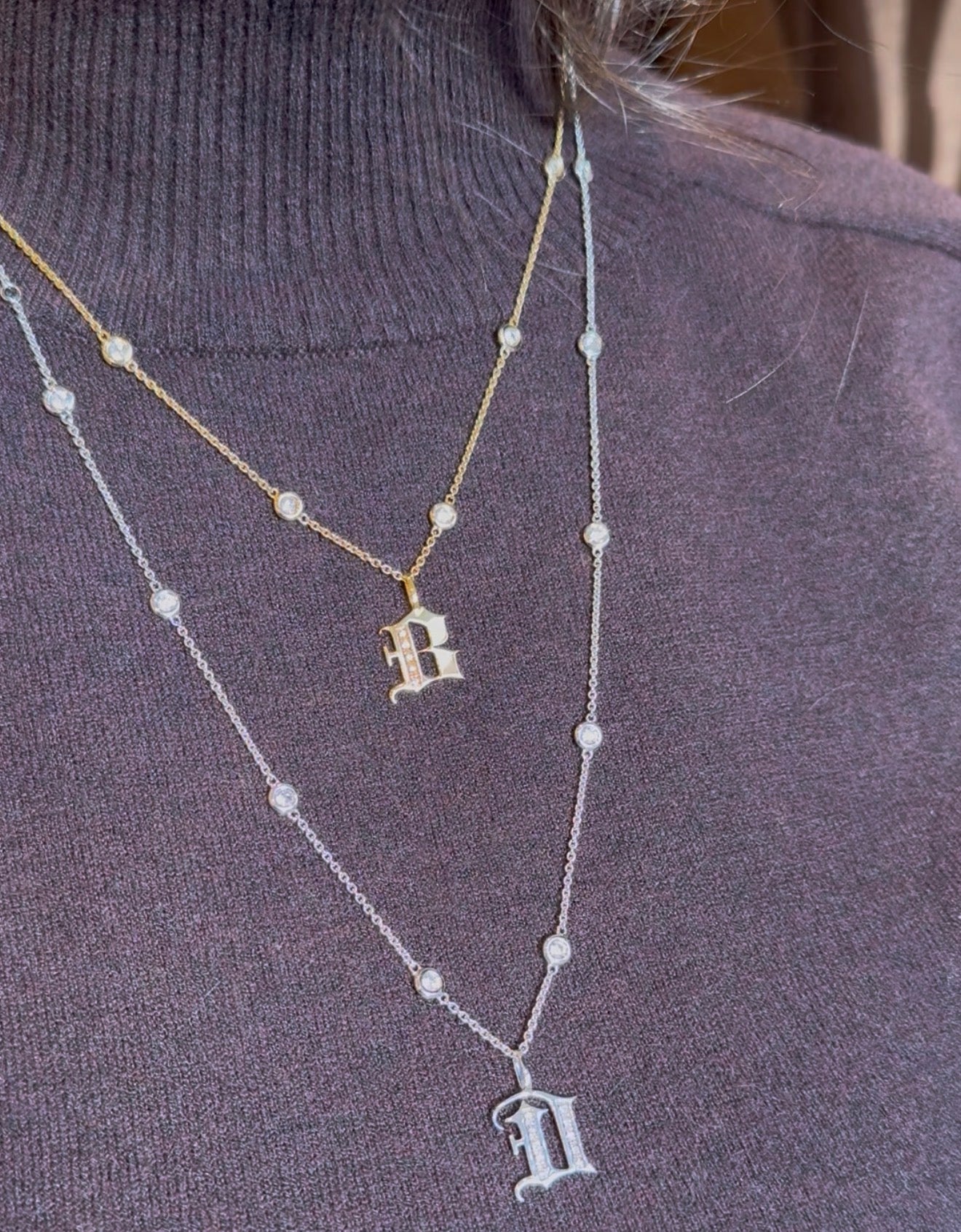 LETTRE GOTHIQUE EN ARGENT 925