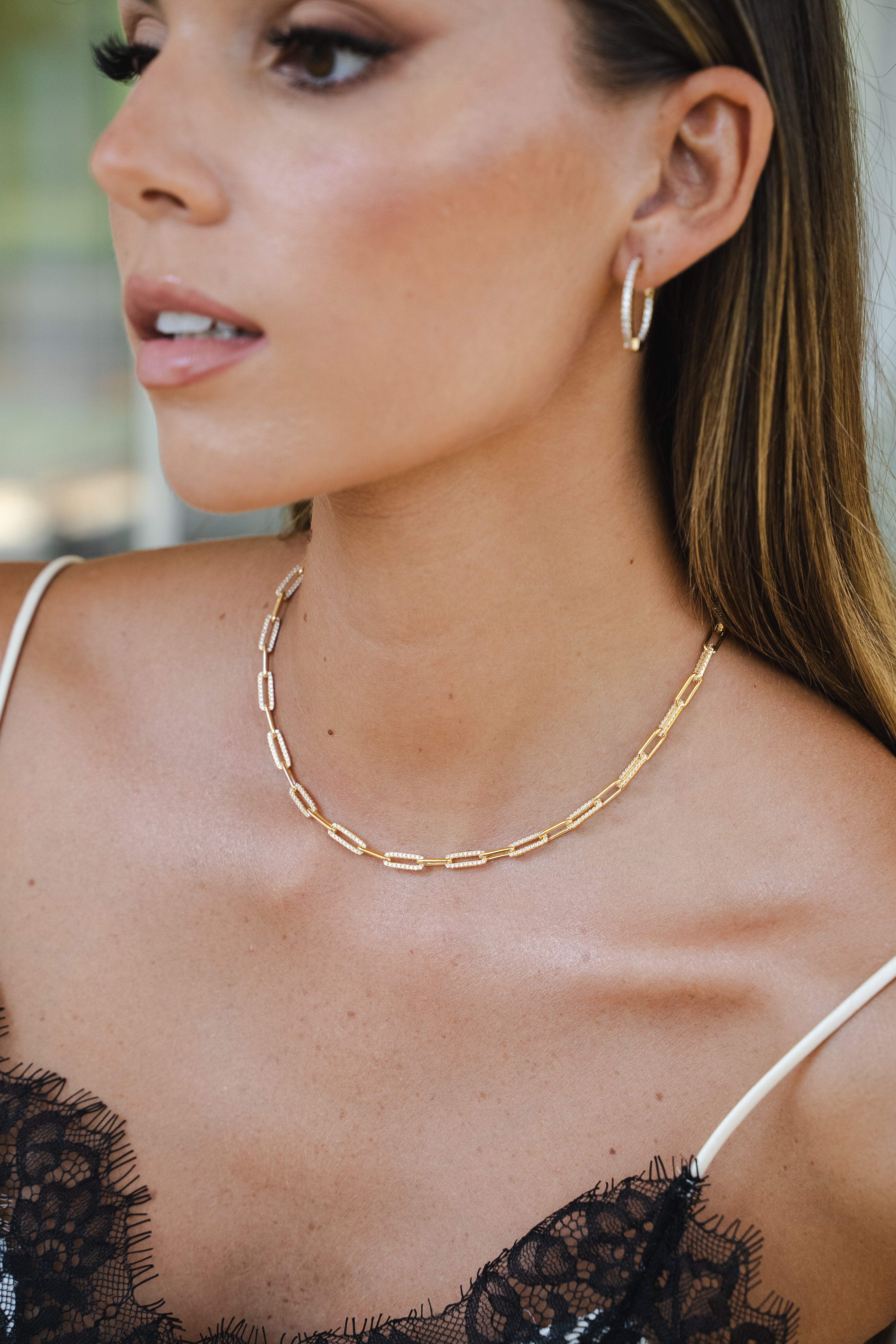 COLLIER CHAINE ET DIAMANT INFINI