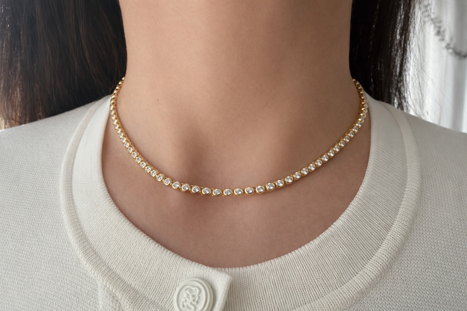 Rivière de Diamants Ronds