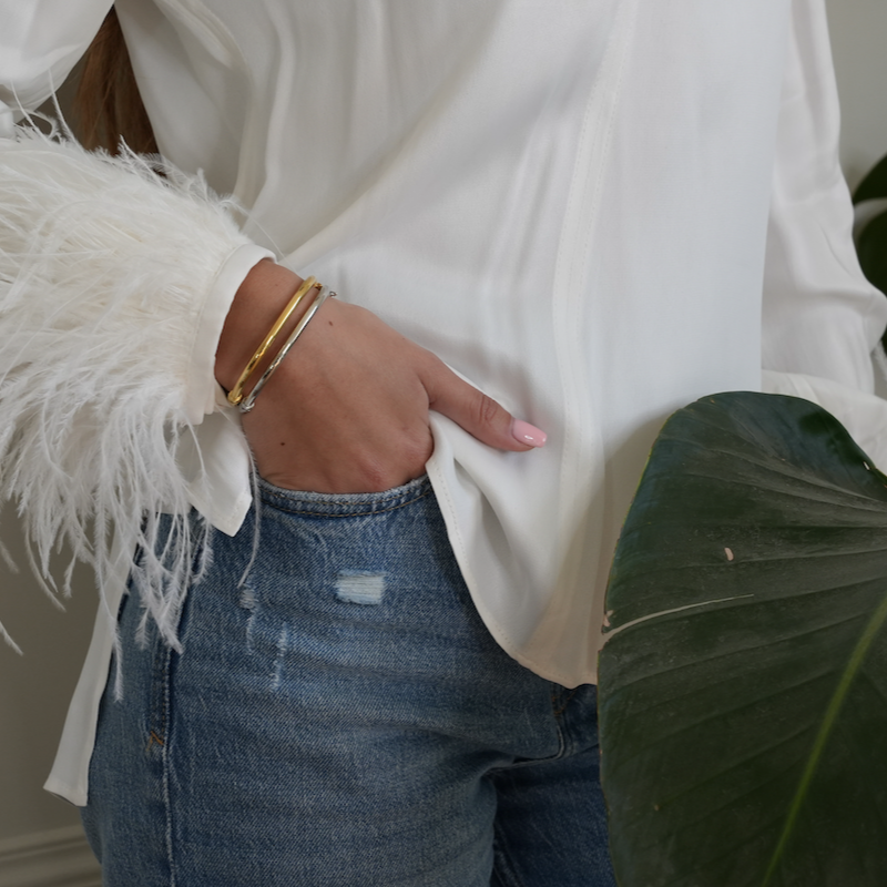 BRACELET LISSE ARGENT