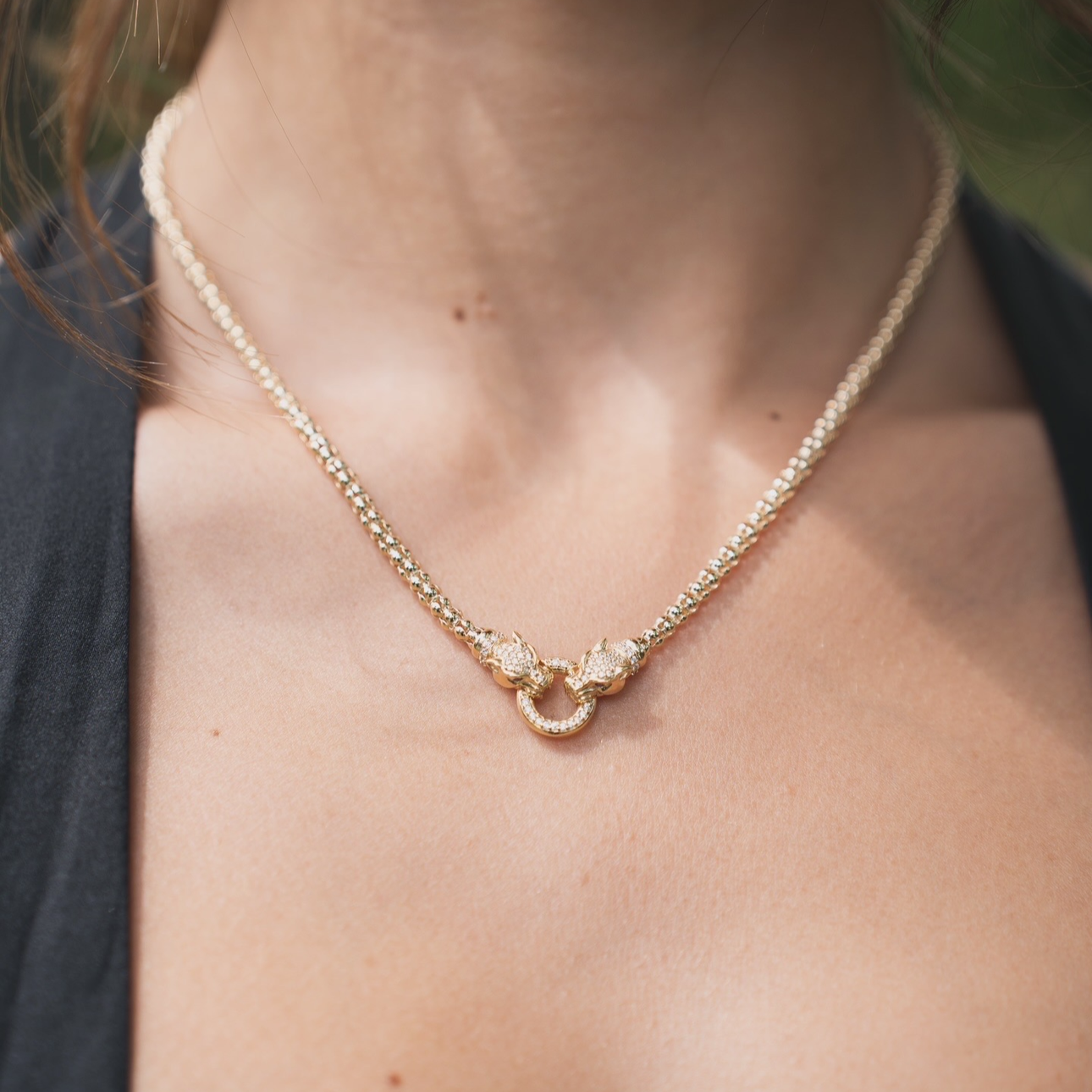 COLLIER DOUBLE PETIT TIGRE