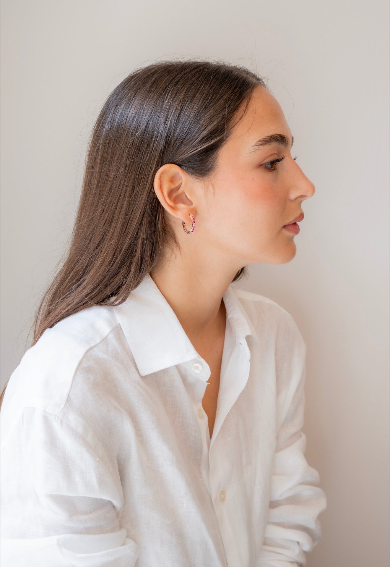 Boucles d’oreilles Ariel rose
