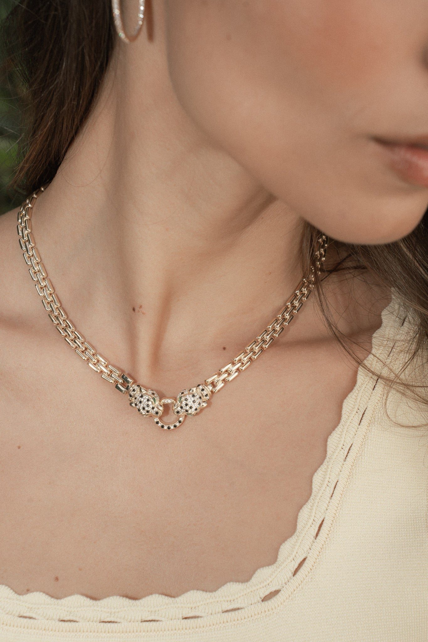 COLLIER DOUBLE PANTHÈRE