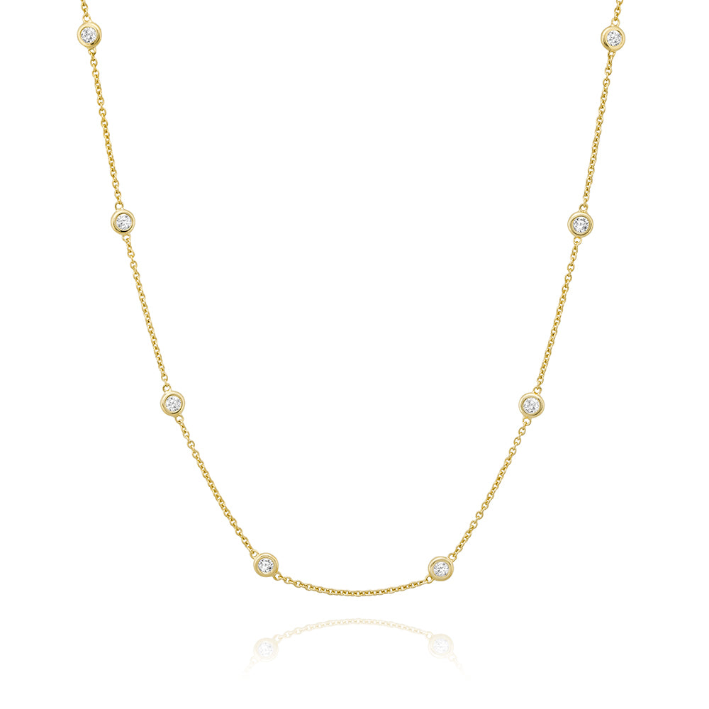 SMALL SAUTOIR ZIRCON BLANC