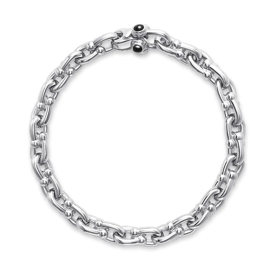 BRACELET MAILLE FINE D'ARGENT