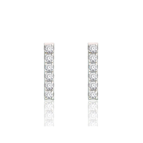 BOUCLE D'OREILLE BARRE D'ARGENT