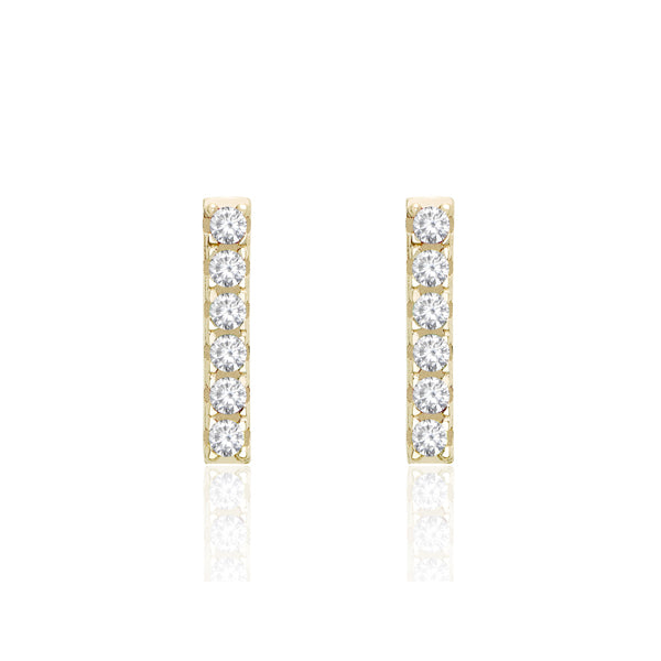 BOUCLE D'OREILLE BARRE D'ARGENT