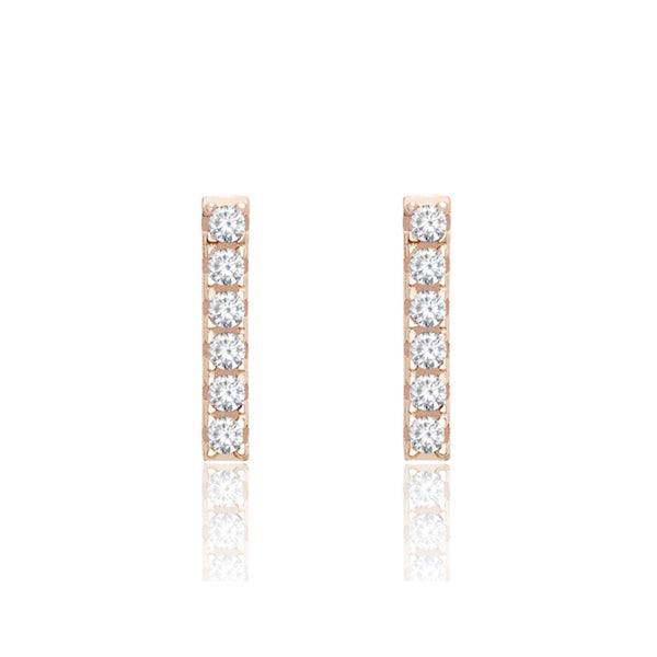 BOUCLE D'OREILLE BARRE D'ARGENT