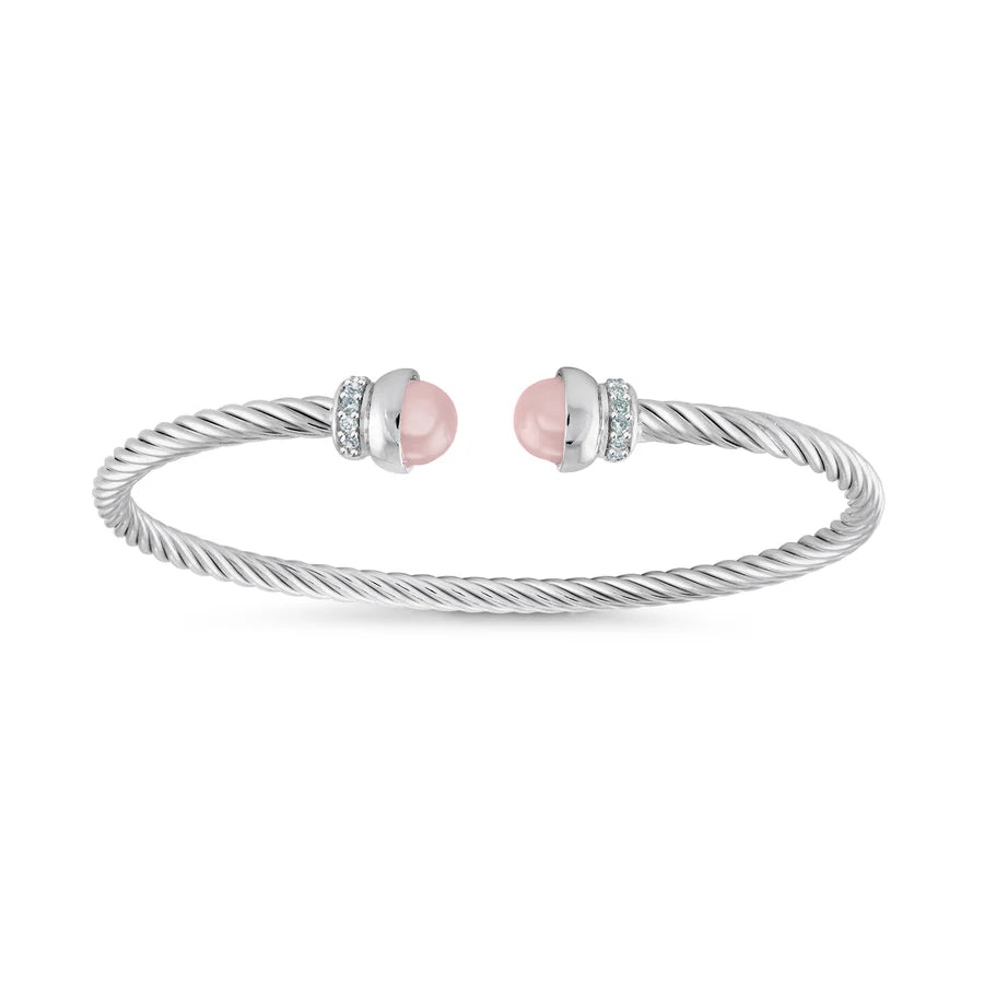 BRACELET PINK TWIST BLANC