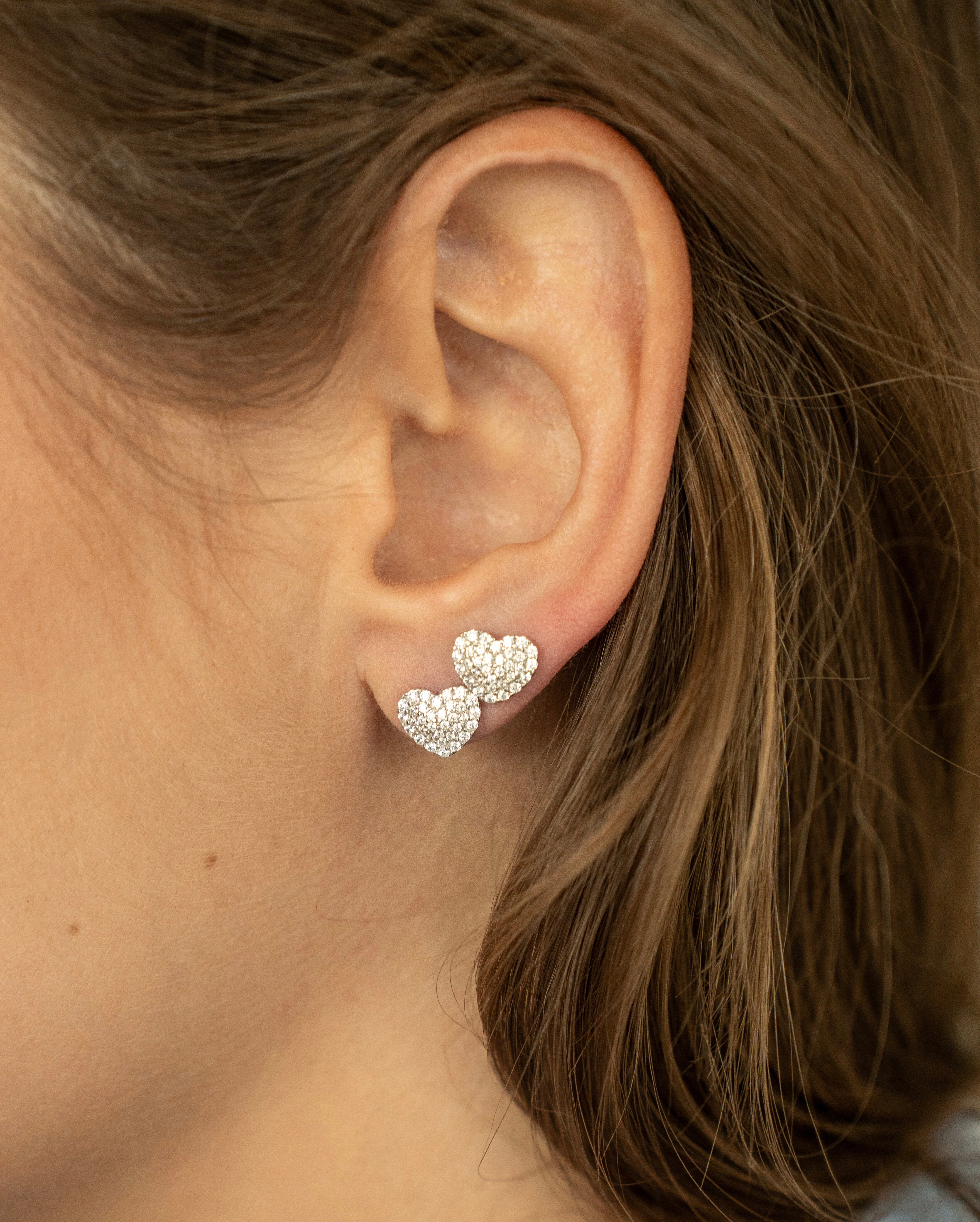 COEUR ZIRCON PLAQUÉ OR ROSE