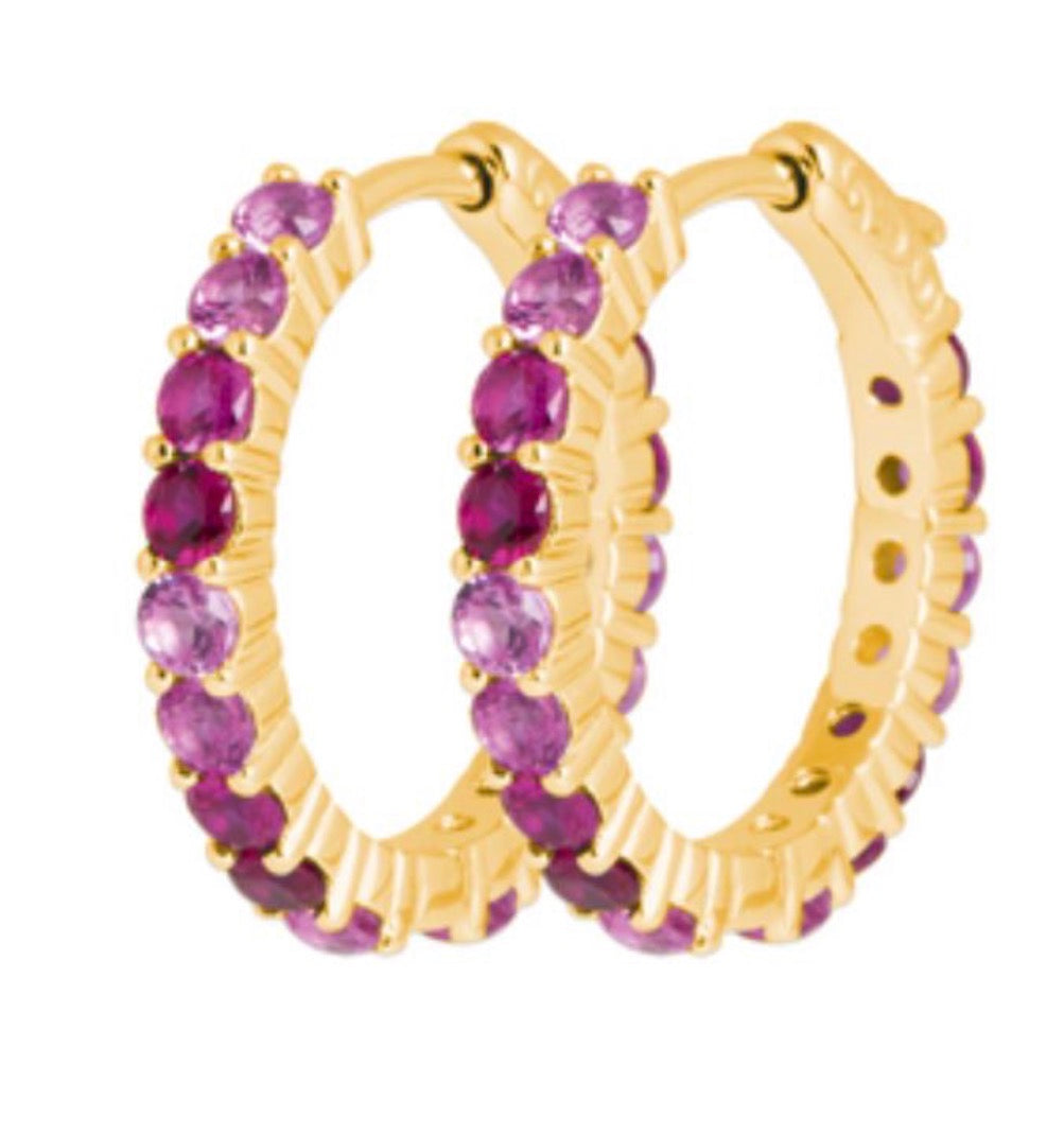 Boucles d’oreilles Ariel rose