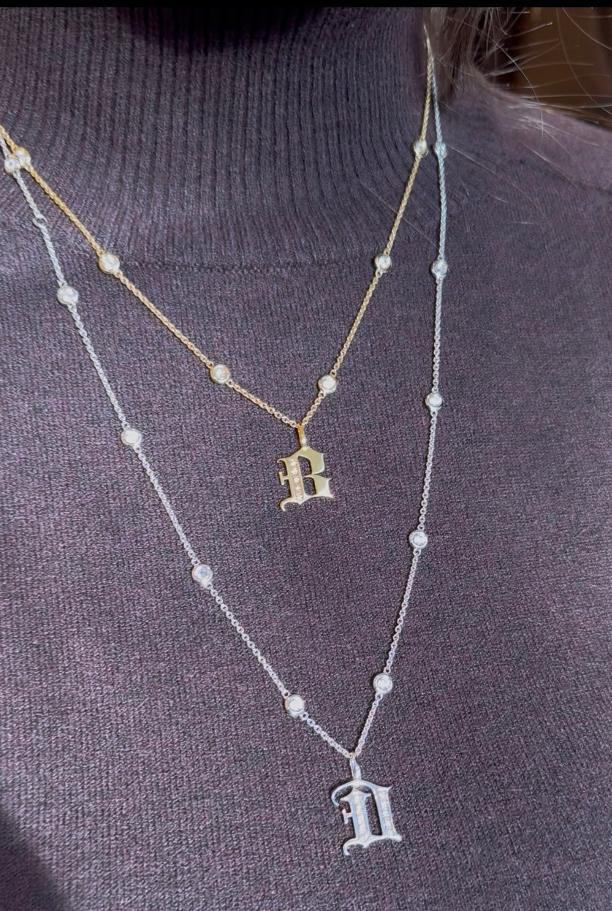 LETTRE GOTHIQUE EN ARGENT 925