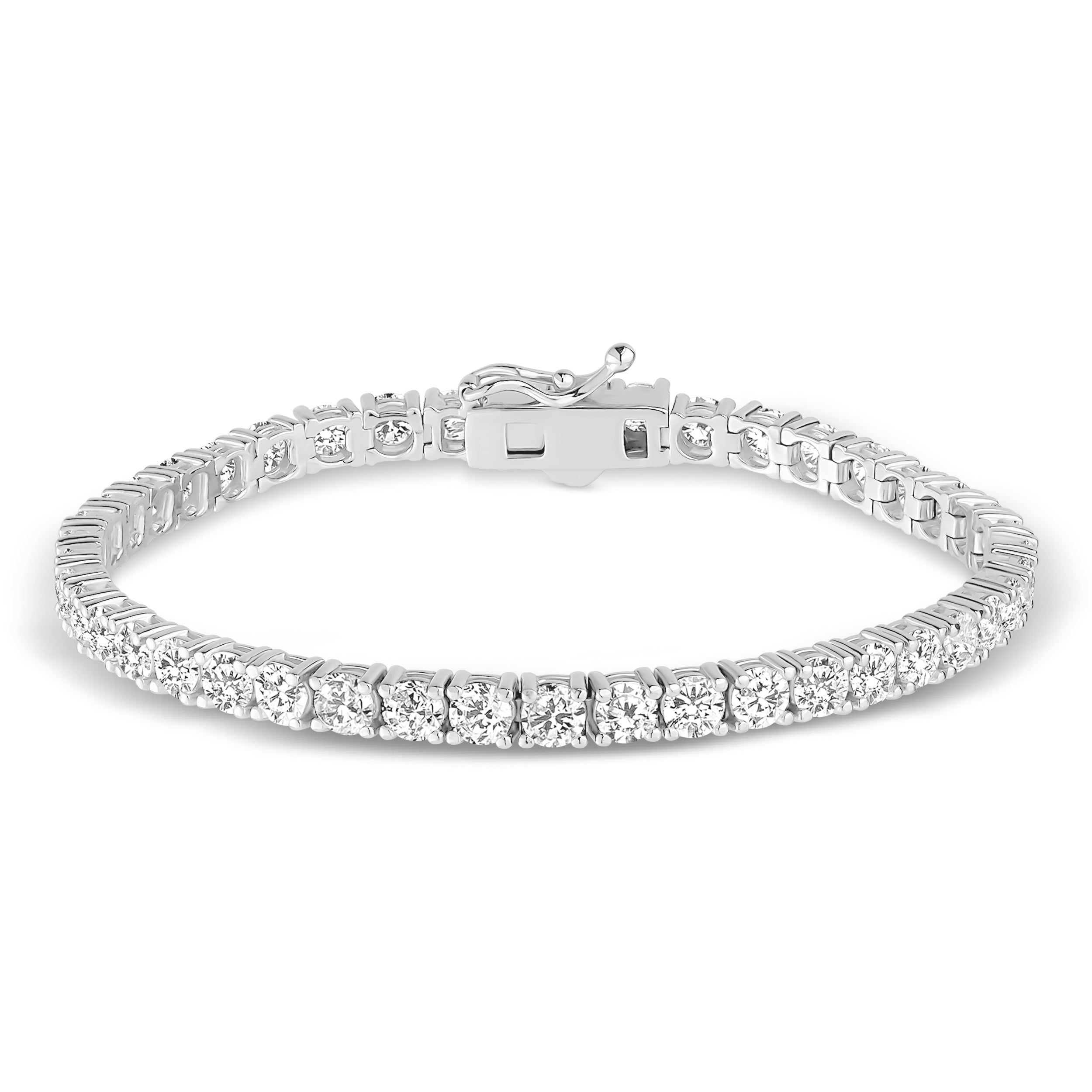 BRACELET RIVIÈRE 3MM PLAQUÉ OR BLANC