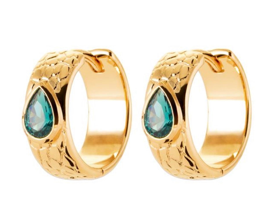 Boucles d’oreilles Émeraude