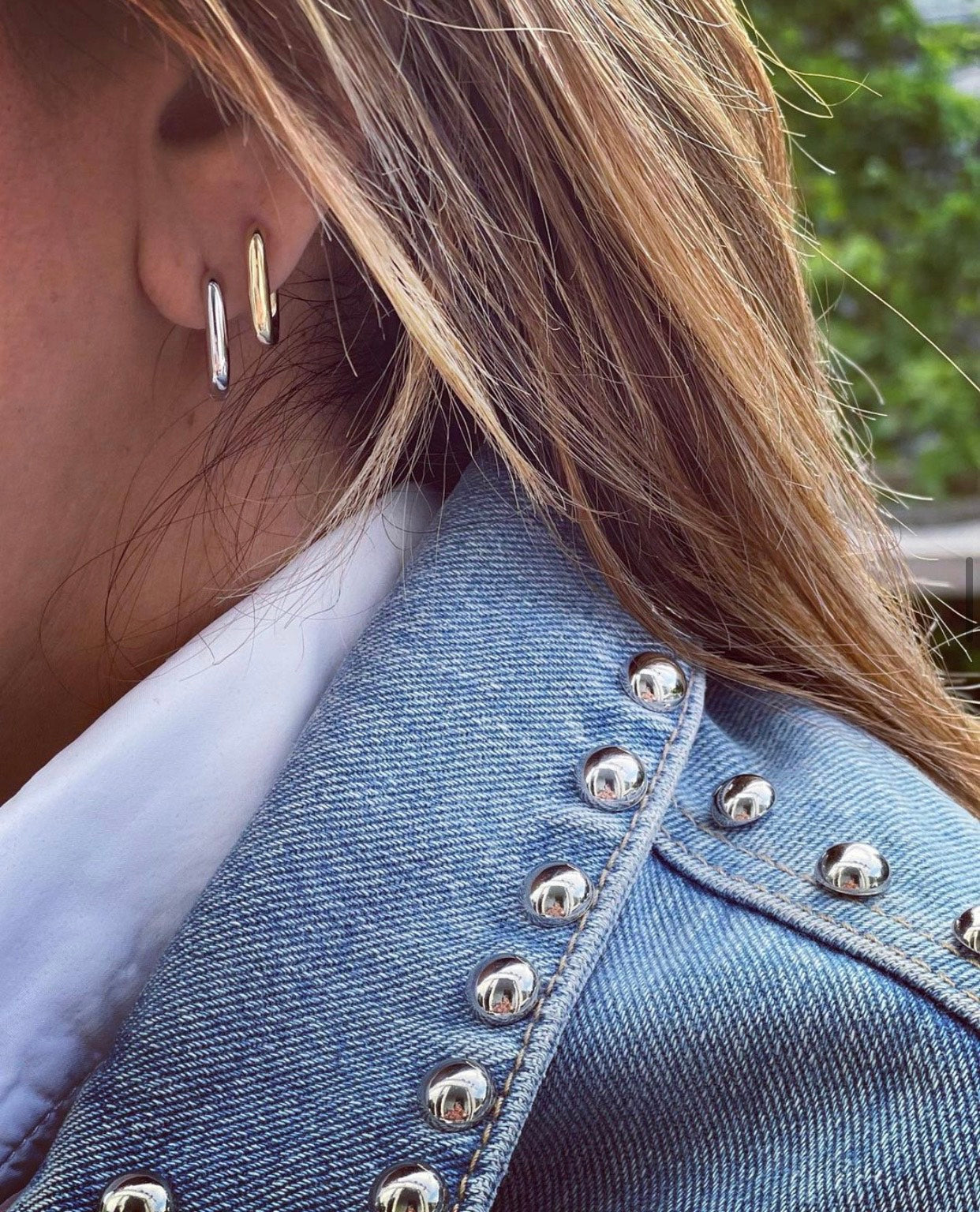 BOUCLES D'OREILLES PETIT CARÉE LISSE / OR ROSE