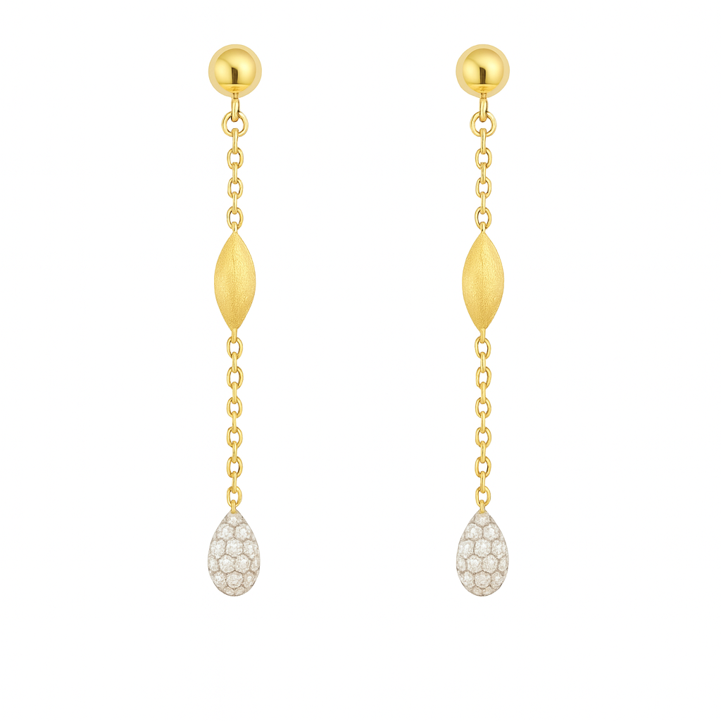 BOUCLE D'OREILLE SOLAIRE PENDANTE