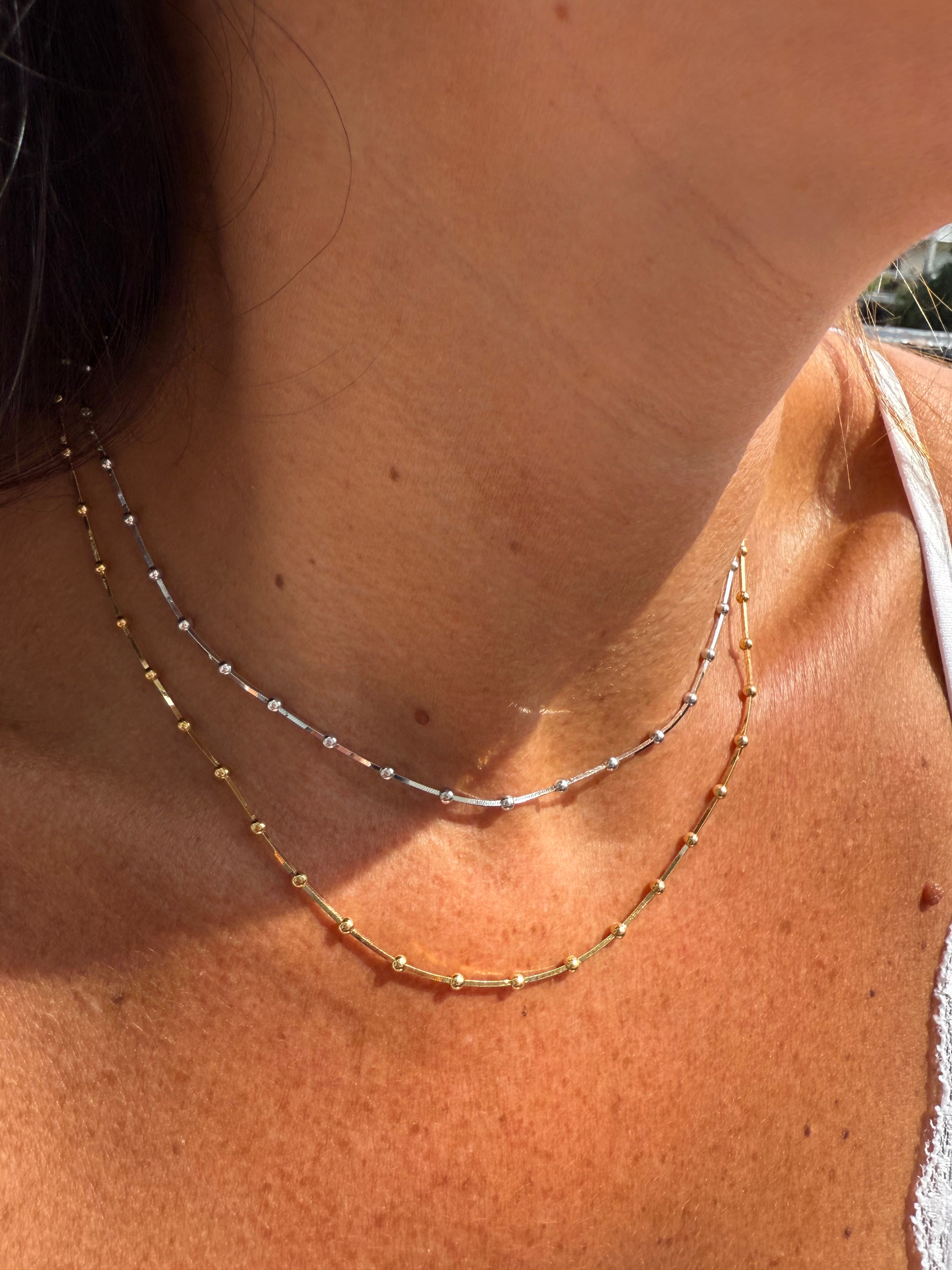 COLLIER MINI BOULE AJUSTABLE