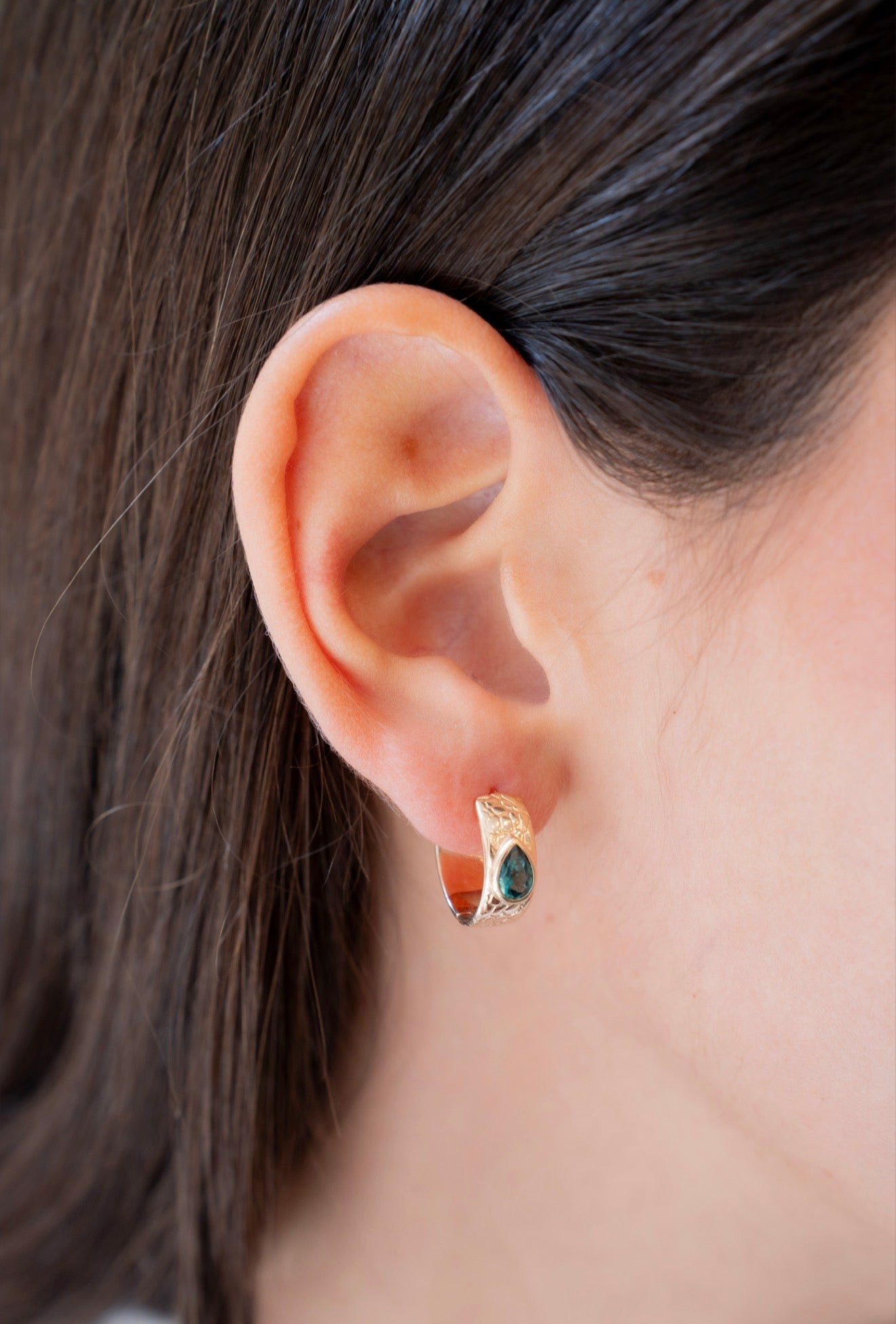 Boucles d’oreilles Émeraude