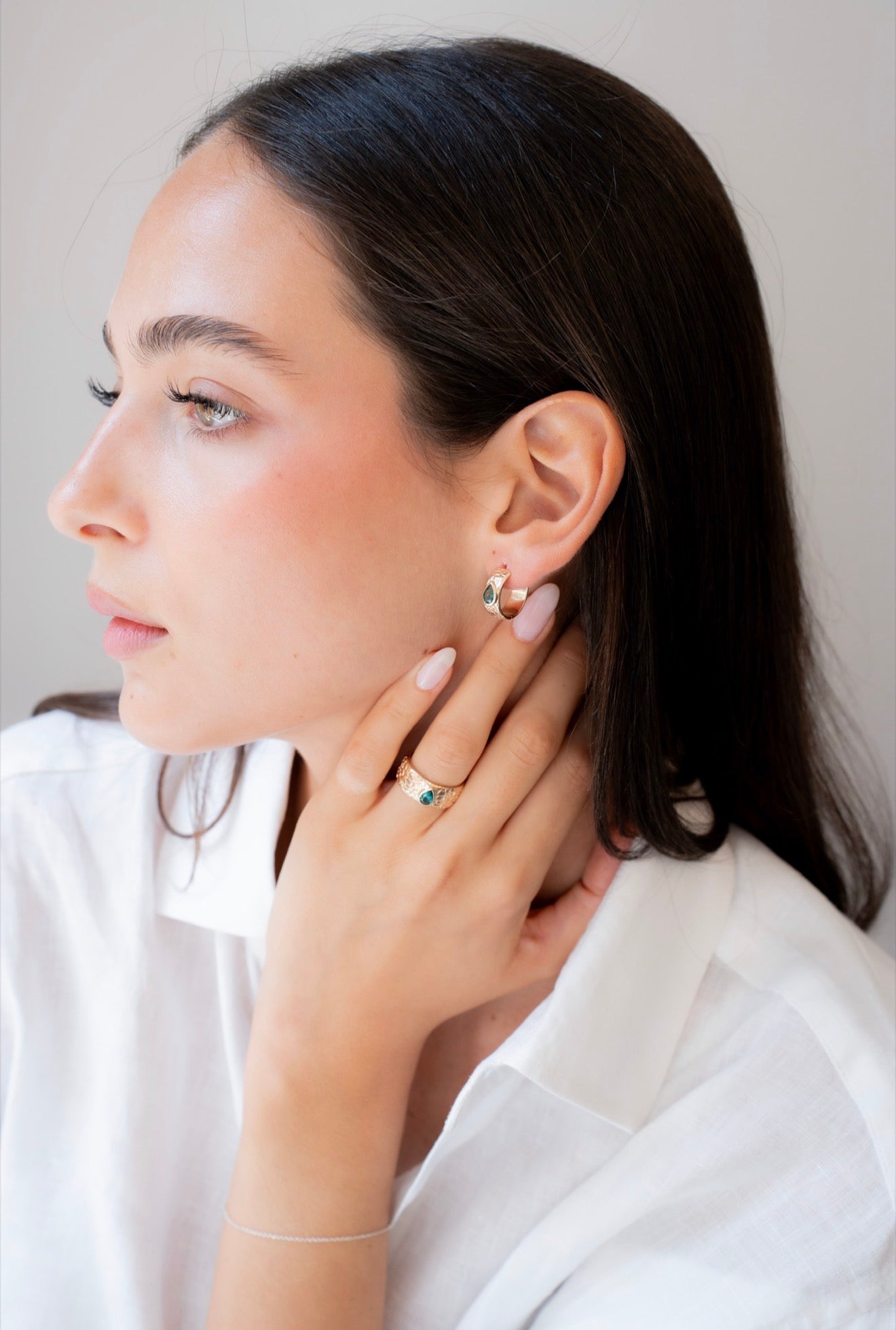 Boucles d’oreilles Émeraude
