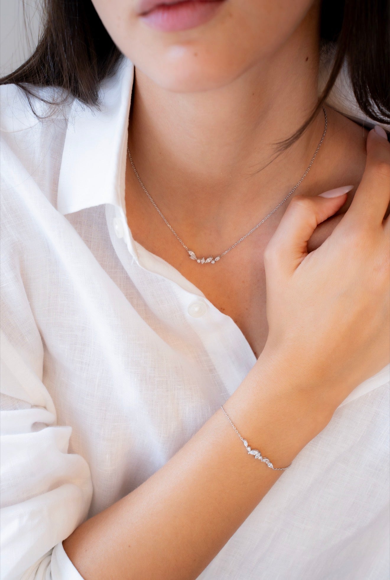 Collier Luna argent