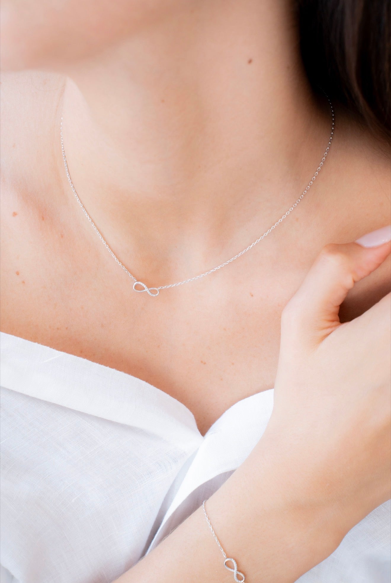 Collier Infinity argent