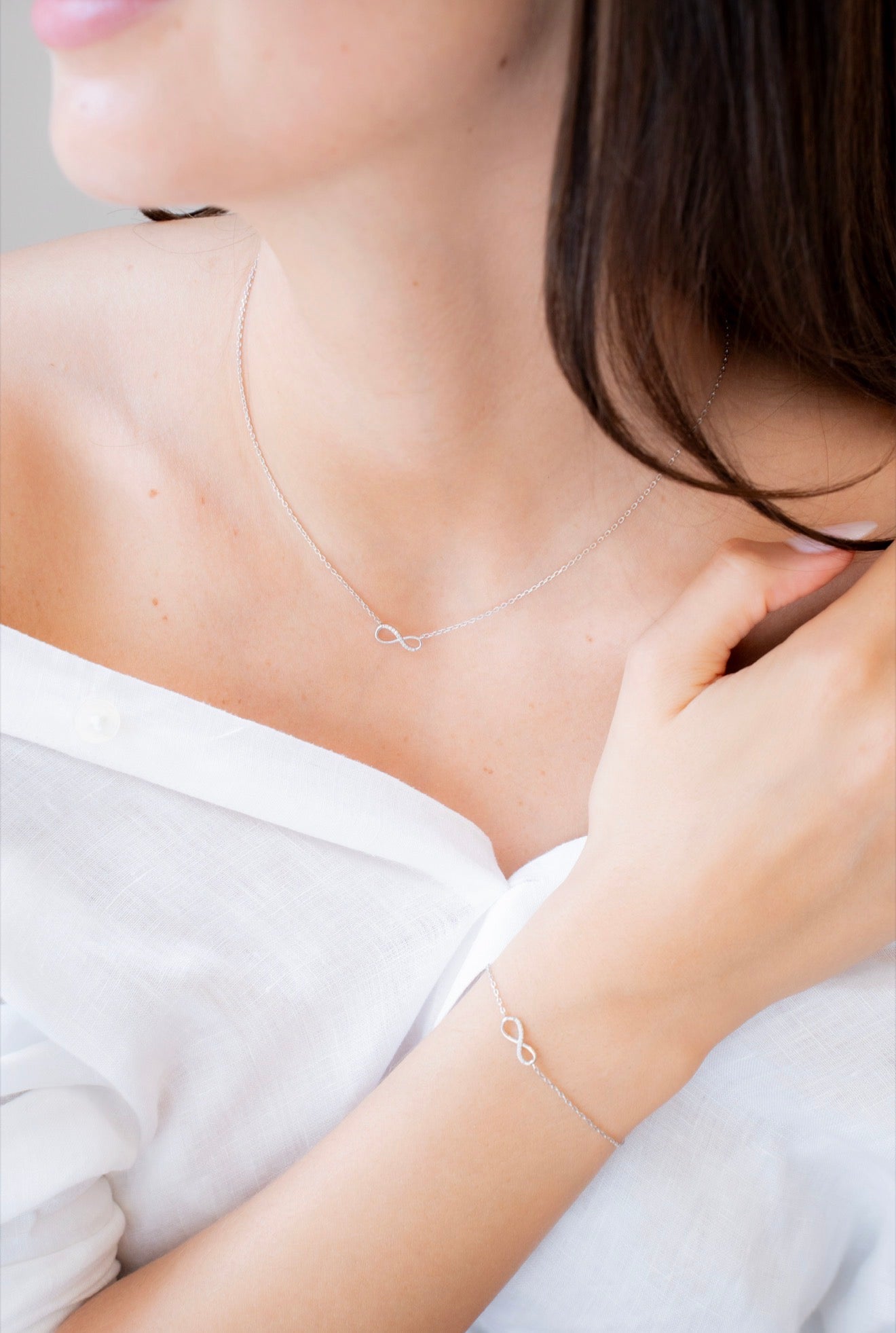 Collier Infinity argent
