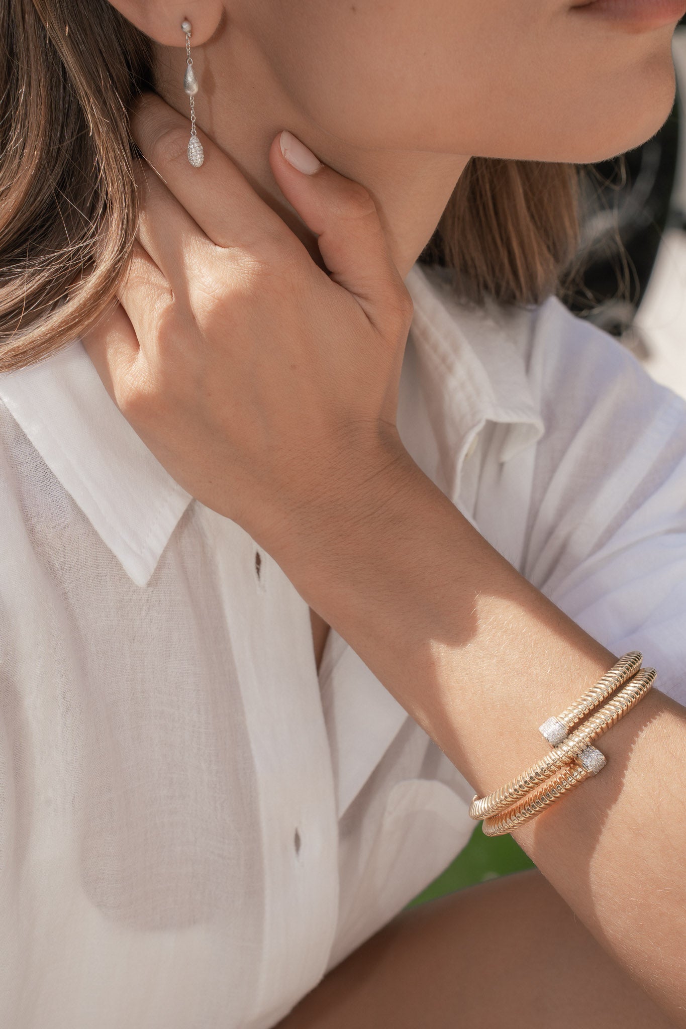 BRACELET DOUBLE SQUARE GARDEN
