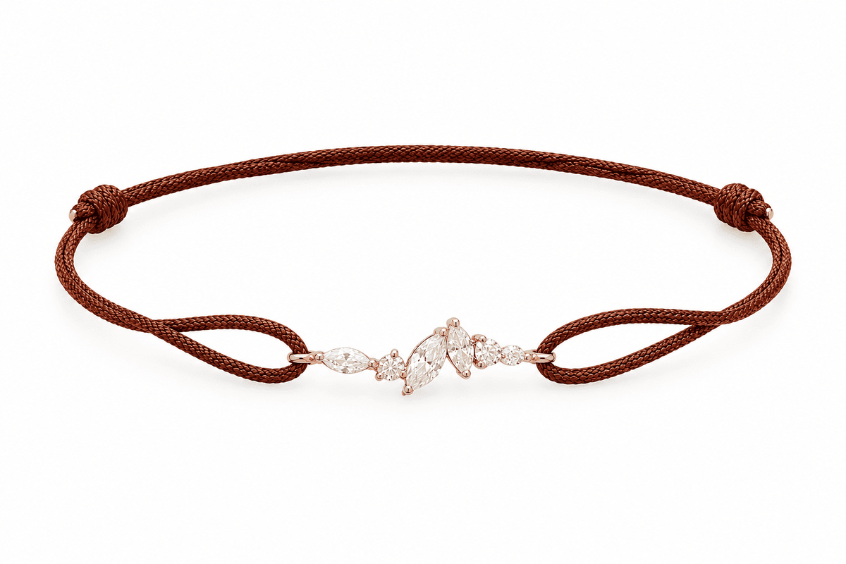 Bracelet marquise Marron
