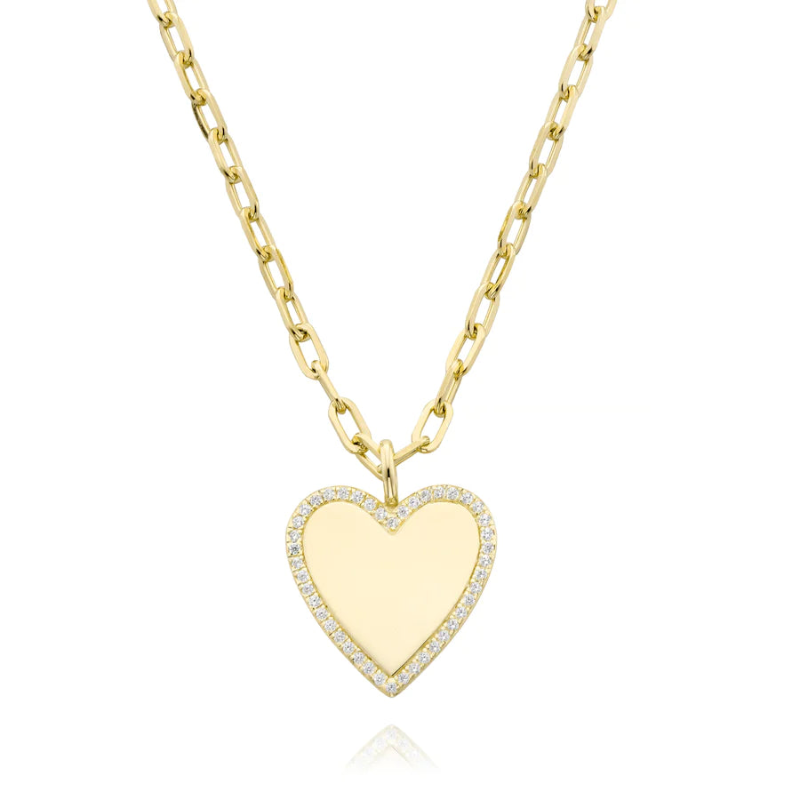 COLLIER "MON AMOUR" CŒUR PLAQUÉ OR