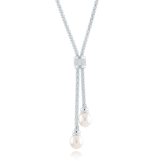 COLLIER DOUBLE PERLE