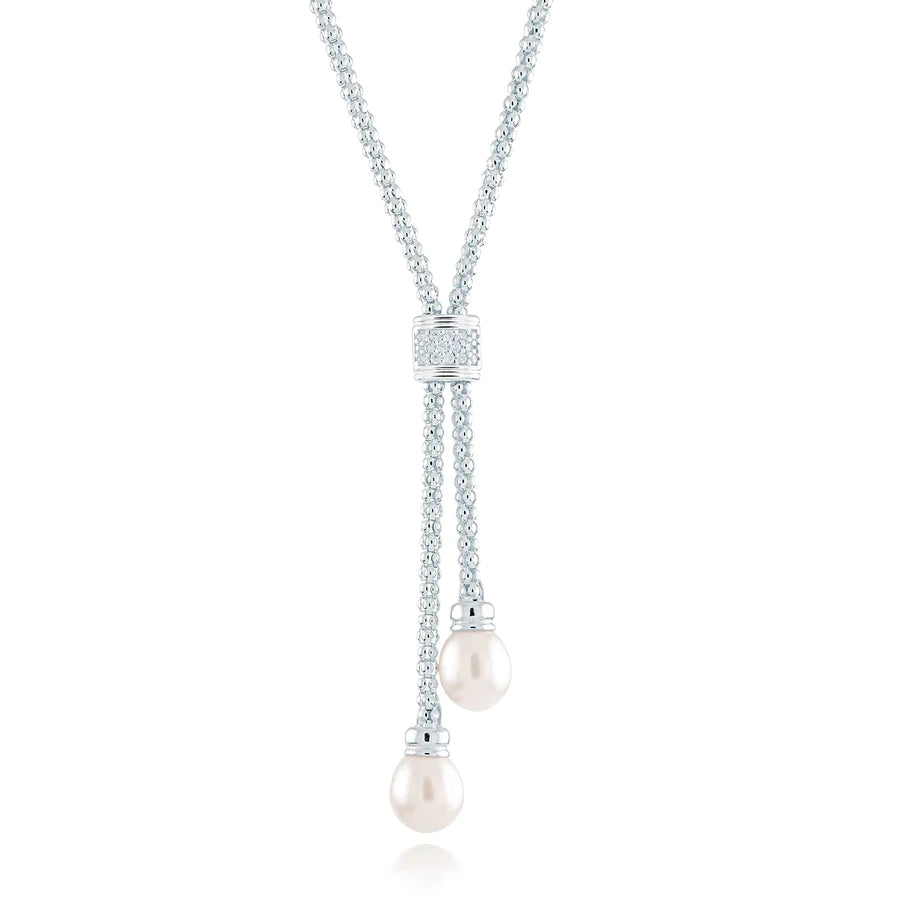 COLLIER DOUBLE PERLE