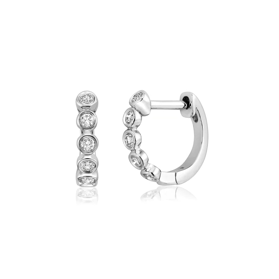 MINI ROND DIAMANTS OR BLANC
